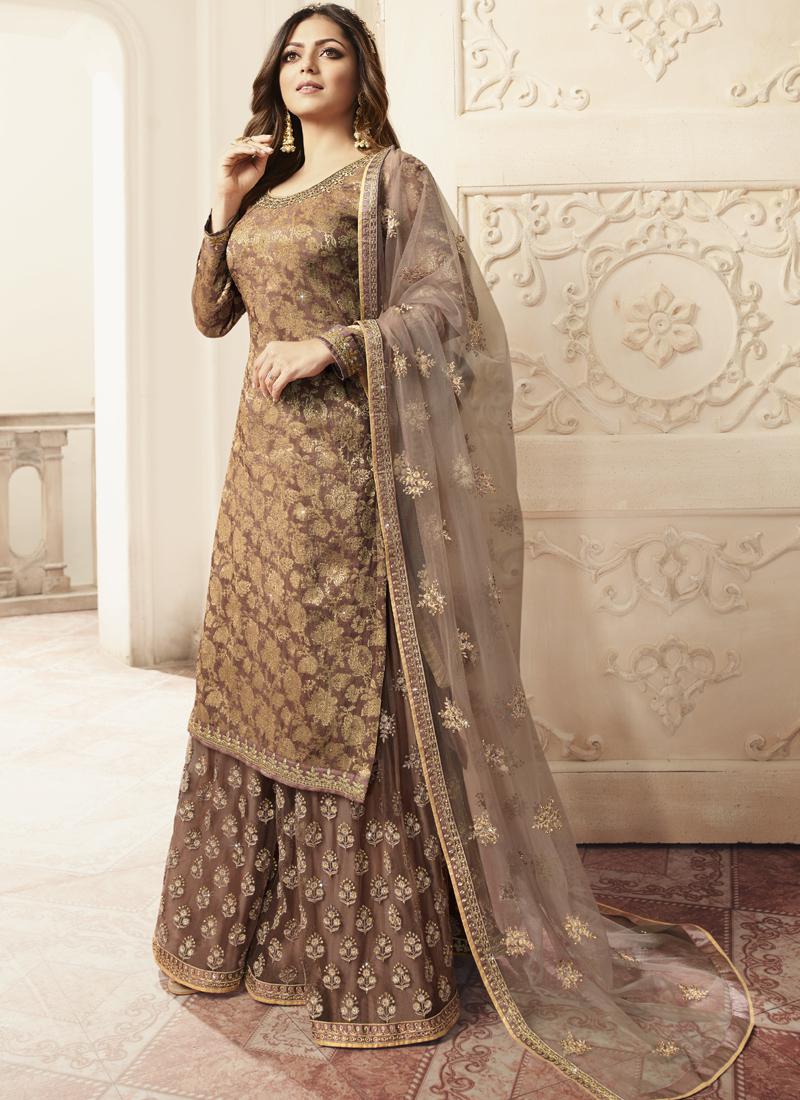 semi stitched palazzo suits