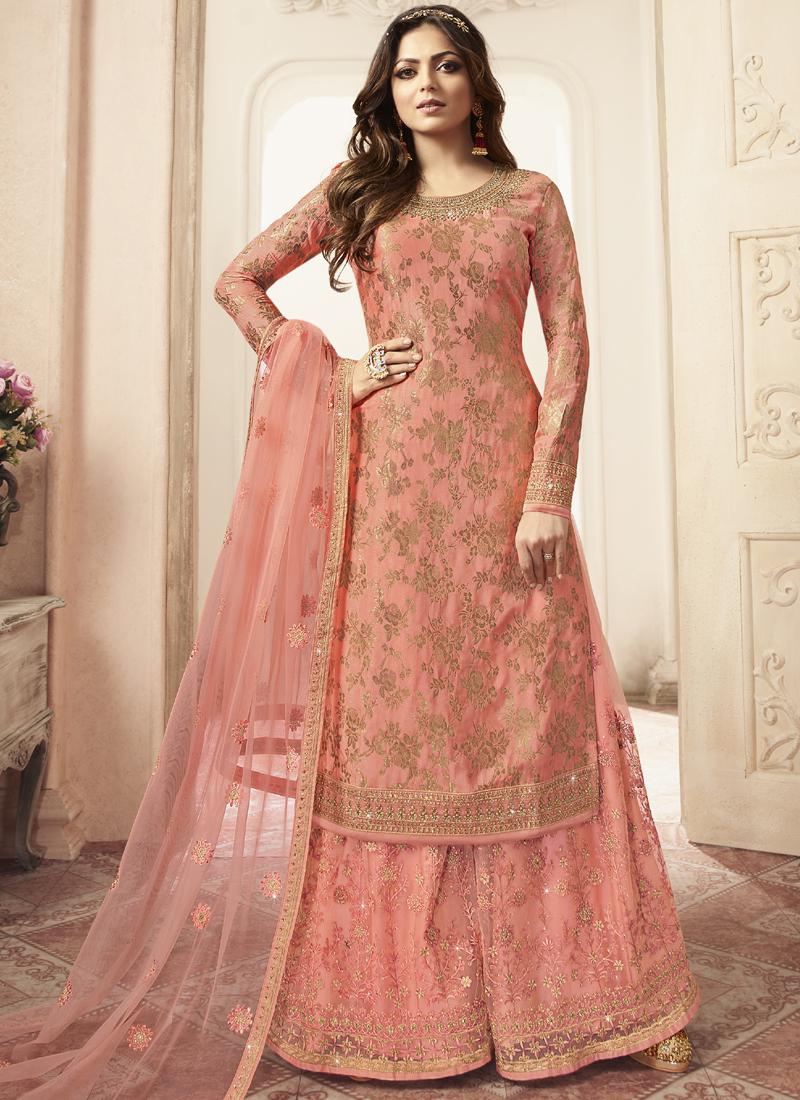 semi stitched palazzo suits