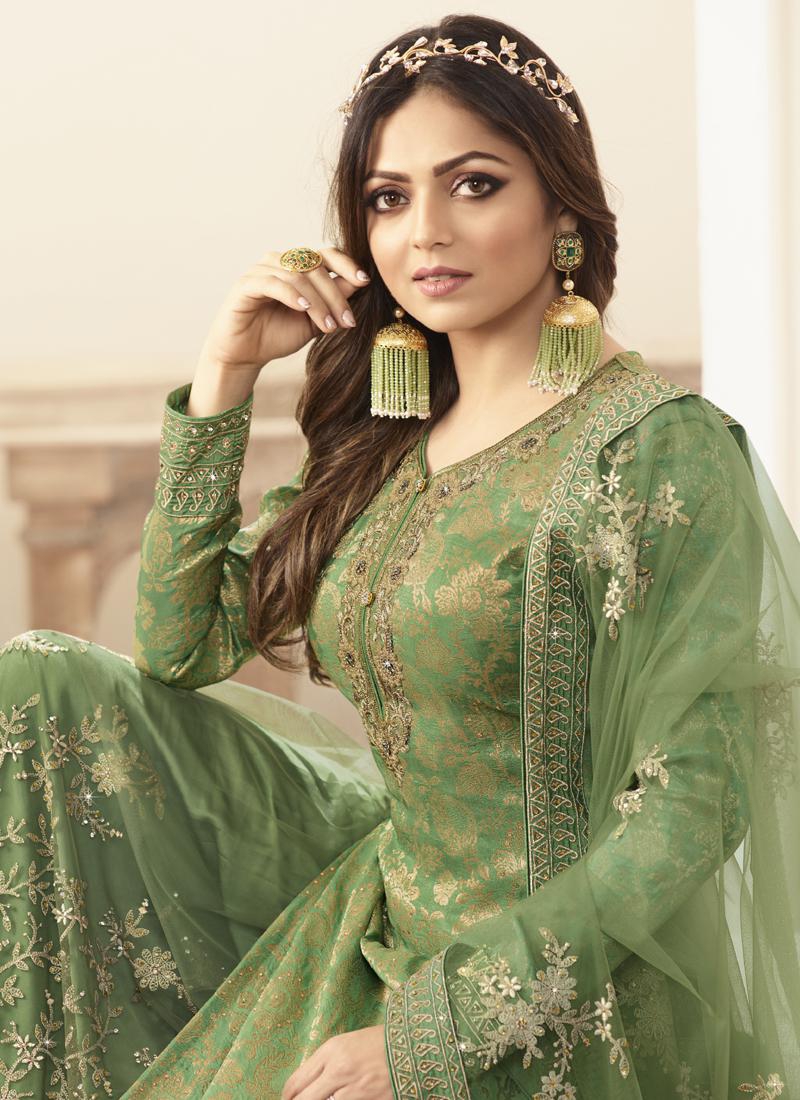 semi stitched palazzo suits