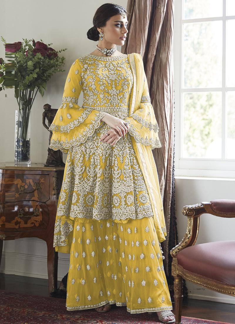semi stitched palazzo suits