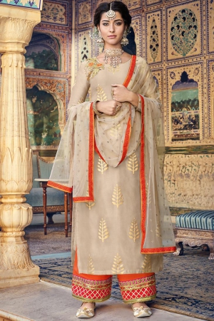 semi stitched palazzo suits