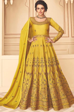 silk anarkali kurtis